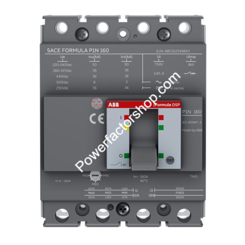 ABB 4pole (4p / fp) 50KA DSP FORMULA TM BASED MCCB TMA FF