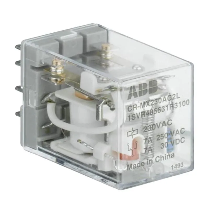 ABB Pluggable relays CR-M range with LED
