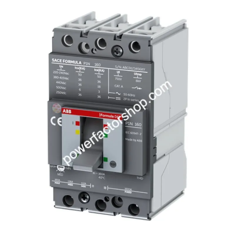 ABB 3pole (3p / Tp) 50KA DSP FORMULA TM BASED MCCB TMA FF